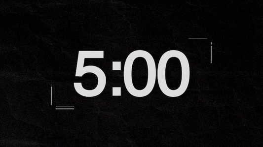 Black Background Countdown Video