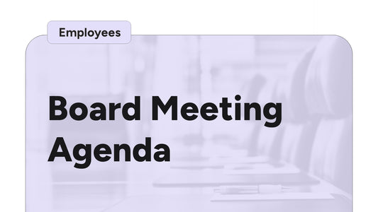 Board Meeting Agenda
