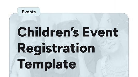 Children's Event Registration Template (On-site Event)