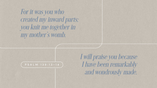 Verse of the Day: Psalm 139:13-14