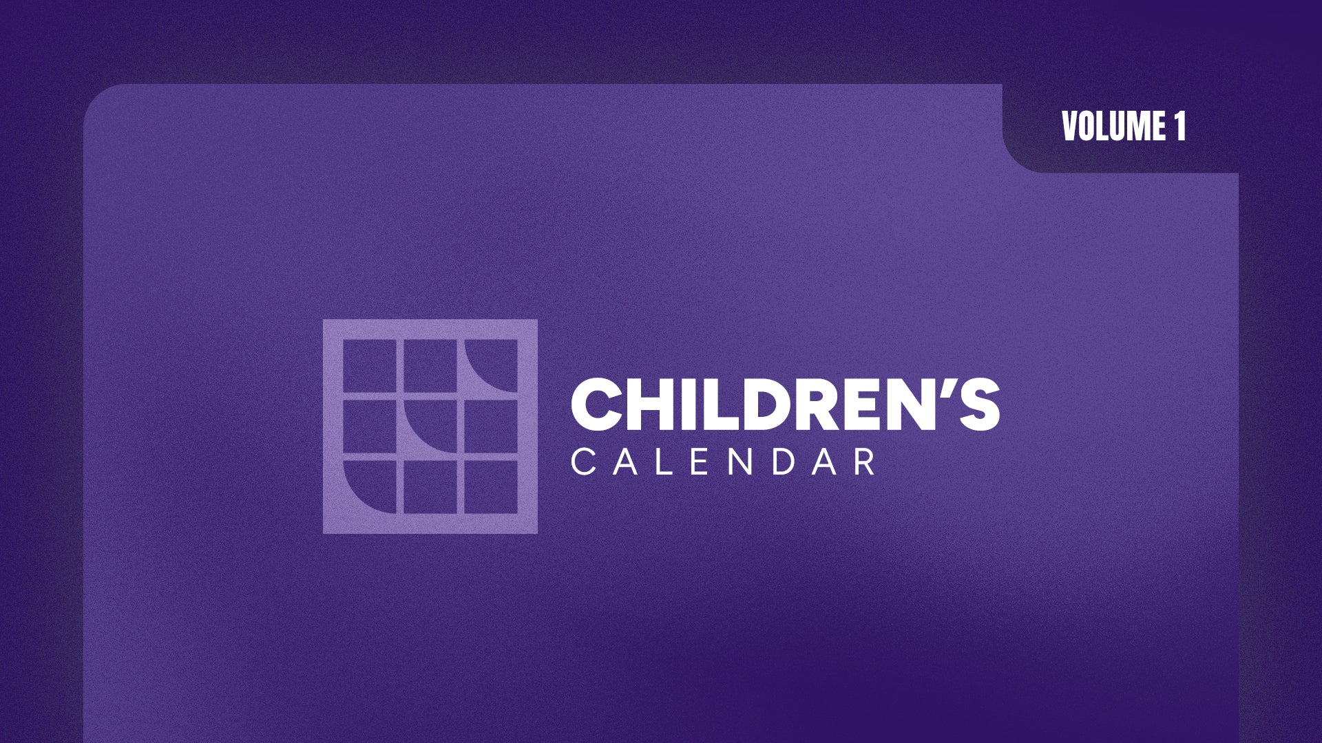 Children's Lesson Calendar: Volume 1
