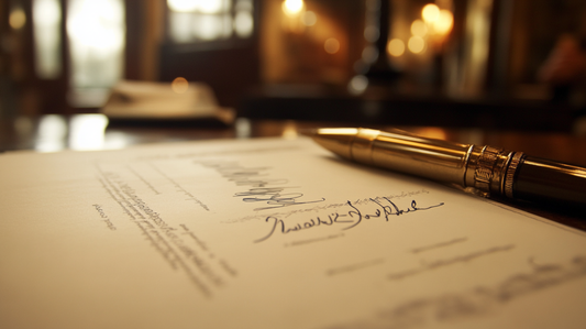 Baptism – Signing the Contract