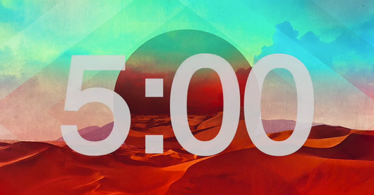Abstract Desertscape Countdown Video