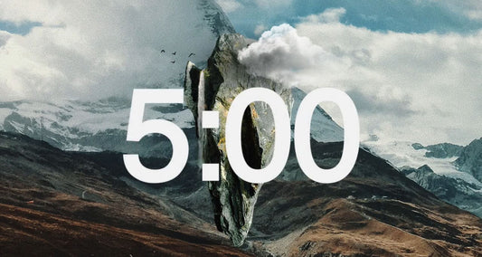 Abstract Mountain Countdown Video