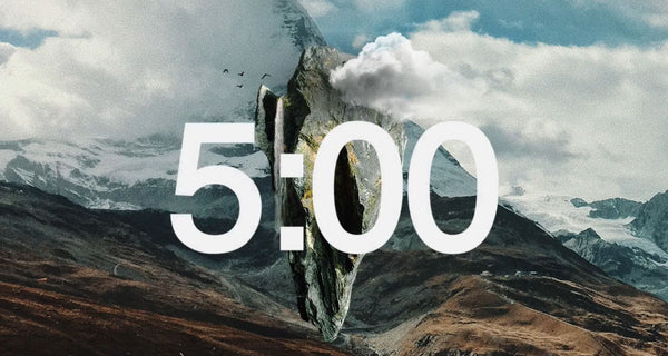 Abstract Mountain Countdown Video
