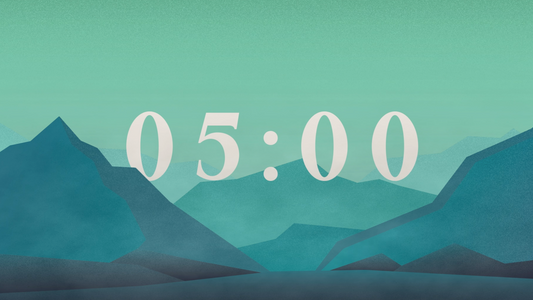 Animated Mountains Countdown Video