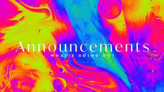 Announcements