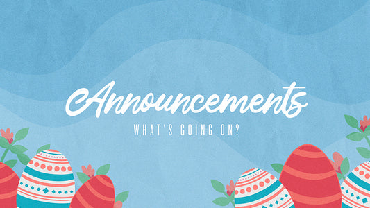 Announcements