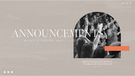 Announcements
