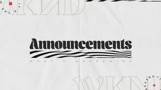Announcements