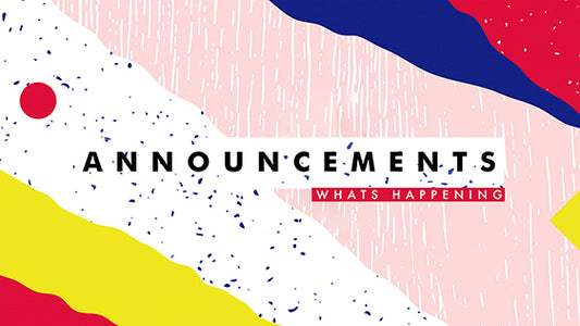 Summer – Announcements