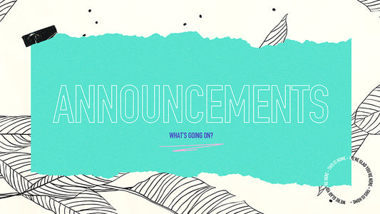Announcements