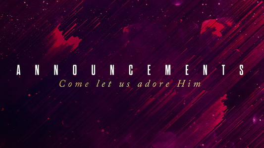 Announcements