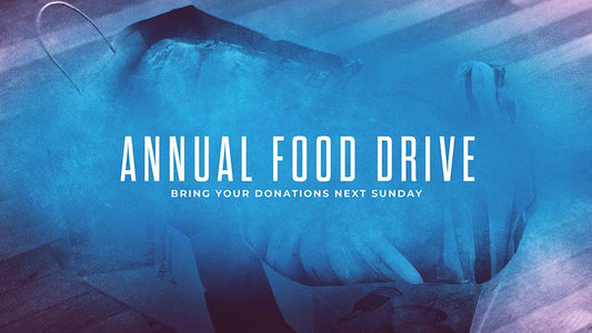 Annual Food Drive: Bring Your Donations Next Sunday