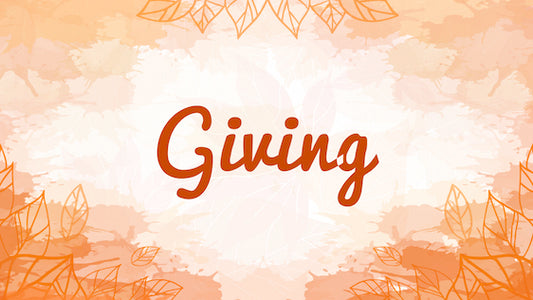 Giving