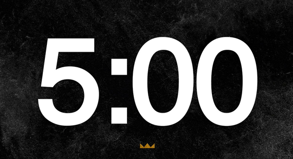 Black Background Countdown Video