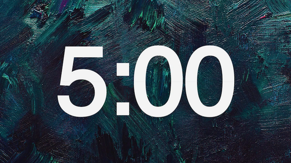 Brushstrokes Countdown Video