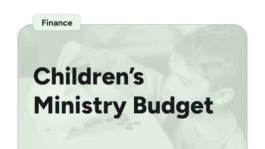 Children's Ministry Budget Template