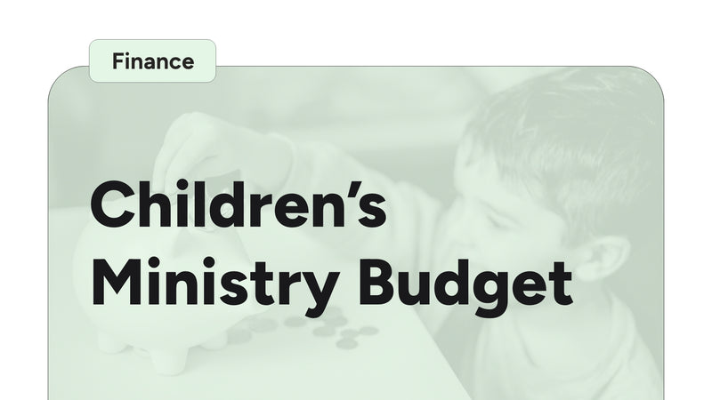 Children's Ministry Budget Template