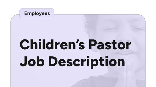 Children's Pastor Job Description