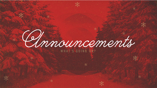 Announcements