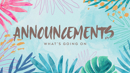 Announcements