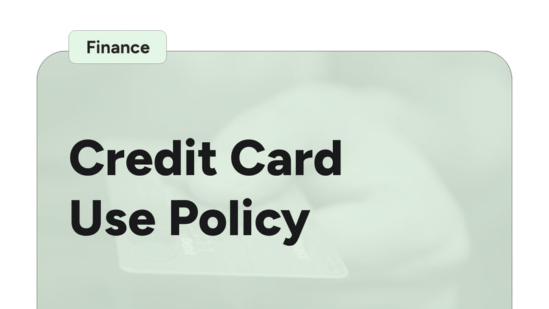 Credit Card Use Policy