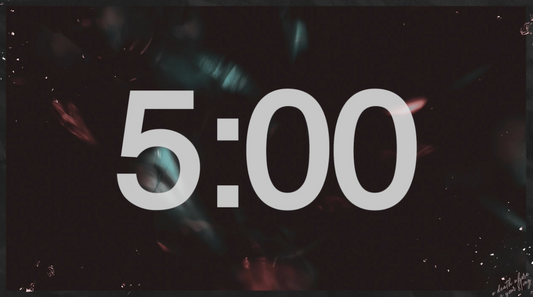 Dark Background Countdown Video