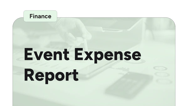 Event Expense Report – Ministry Pass