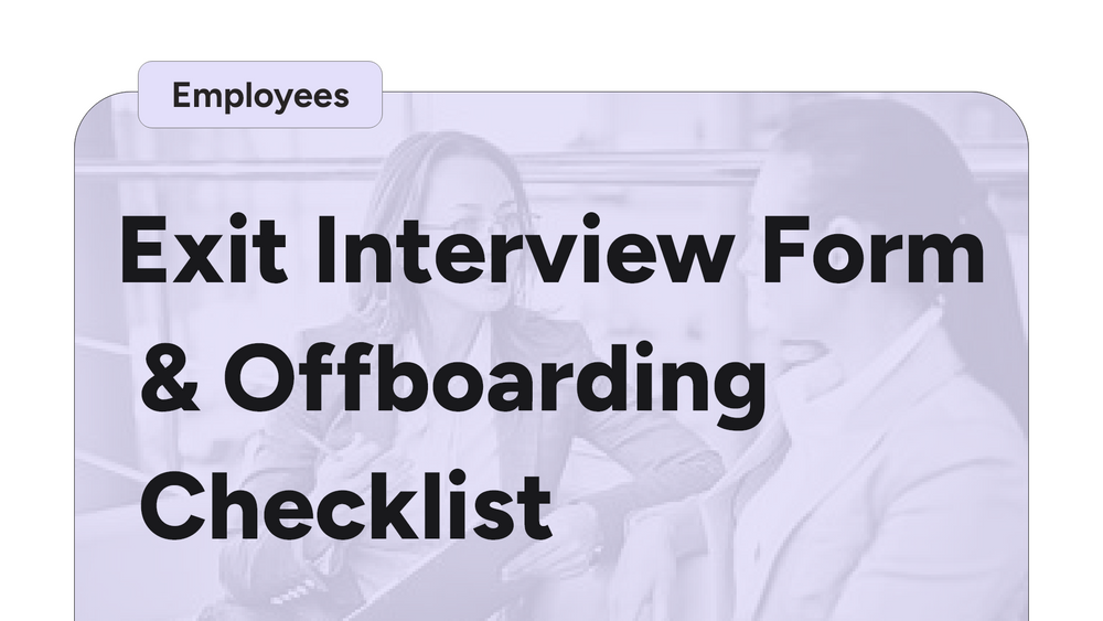 Exit Interview Form & Offboarding Checklist – Ministry Pass