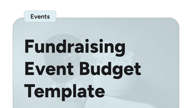 Fundraising Event Budget Template