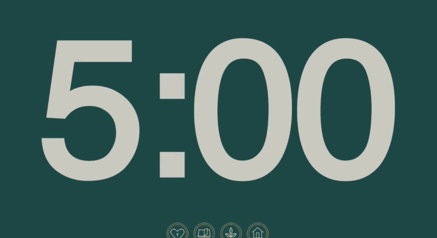 Green background countdown video ministry pass