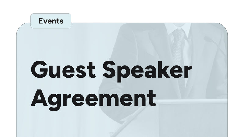 Guest Speaker Agreement