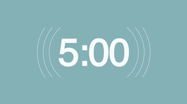 Light Blue Background Countdown Video