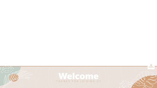 Welcome Lower Third