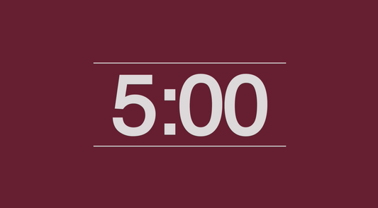 Maroon Background Countdown Video