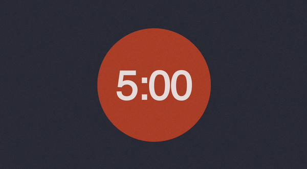 Red & Navy Background Countdown Video