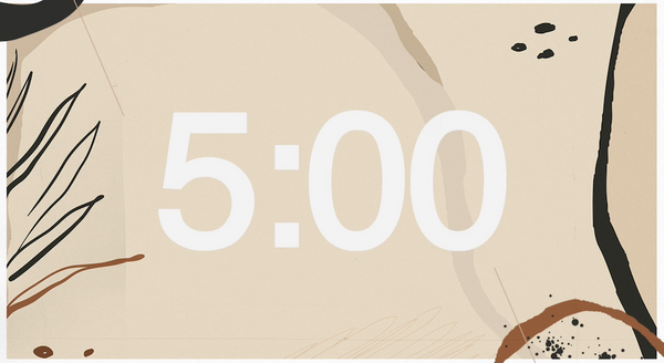 Neutral Background Countdown Video