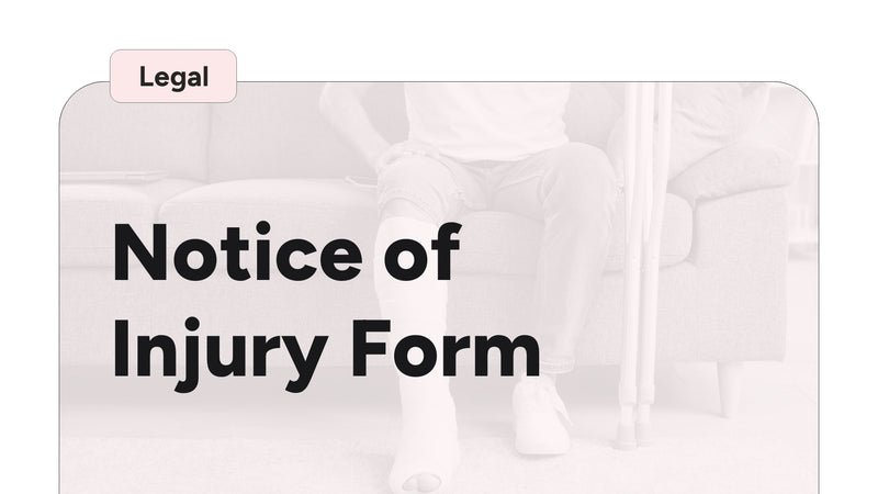 Notice of Injury Form
