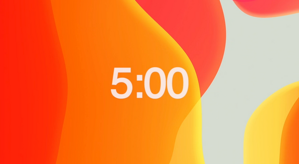 Modern Orange Countdown Video