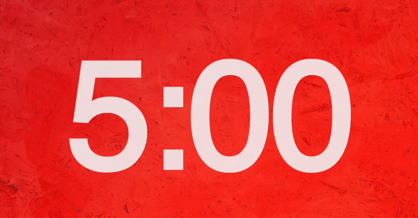 Textured Red Countdown Video