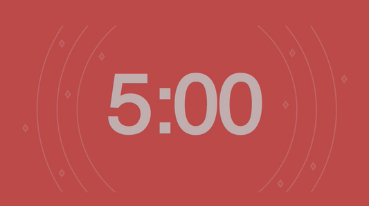 Red Background Countdown Video