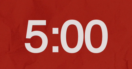 Red Background Countdown Video