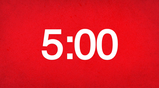 Red Background Countdown Video