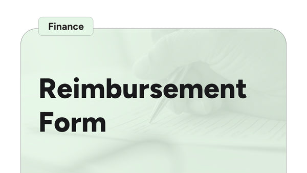 Reimbursement Form