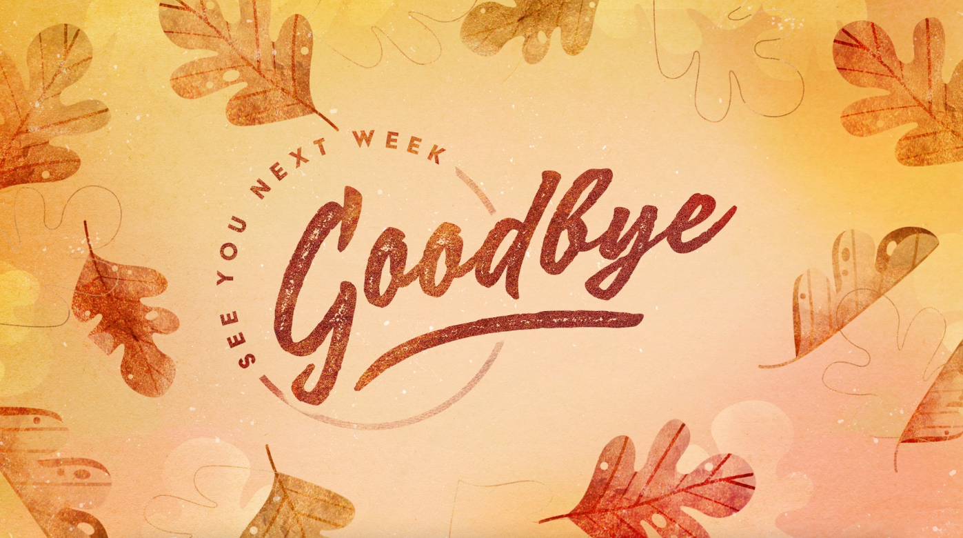 Goodbye Motion Graphic