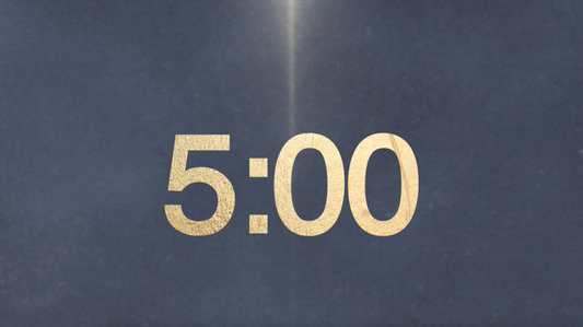 Grey Blue Background Countdown Video