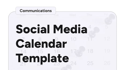 Social Media Calendar Template