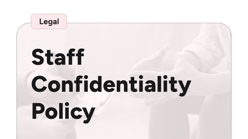 Staff Confidentiality Policy