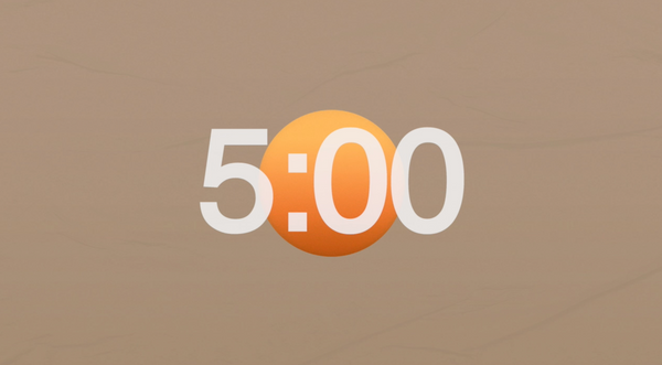 Tan Background Countdown Video